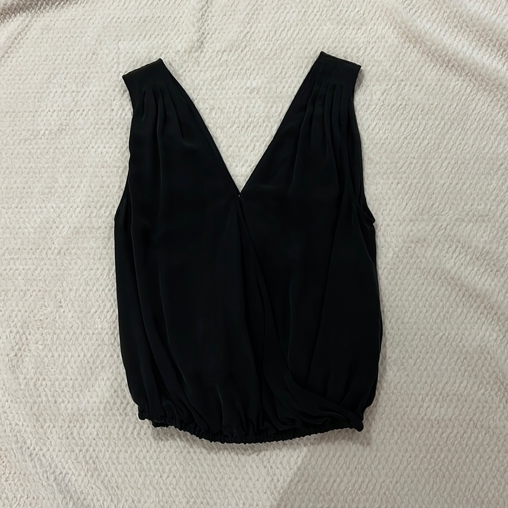 Joie Small Black Silk Blouse